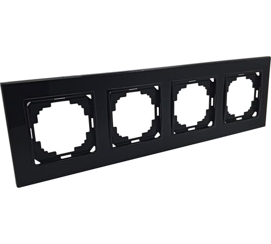Изображение товара Рамка NILSON четырехместная черный Alegra 25220094