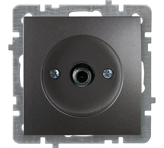 Изображение товара Механизм розетки NILSON 1СП тв-спутник антрацит Touran/Alegra metallic 24160465