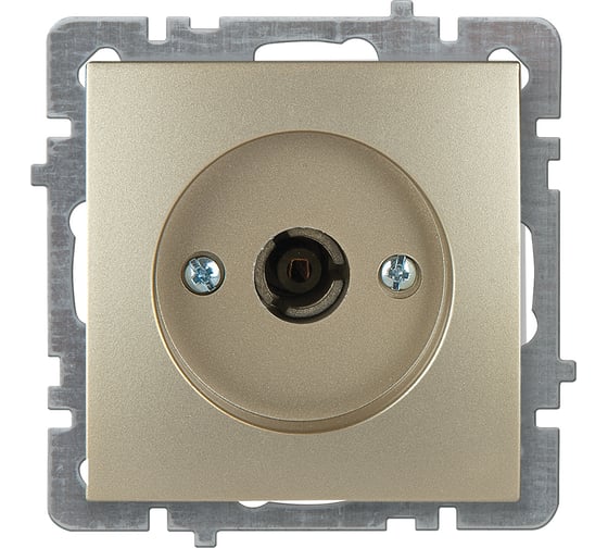 Изображение товара Механизм розетки NILSON 1СП тв конечный золото Touran/Alegra metallic 24150433