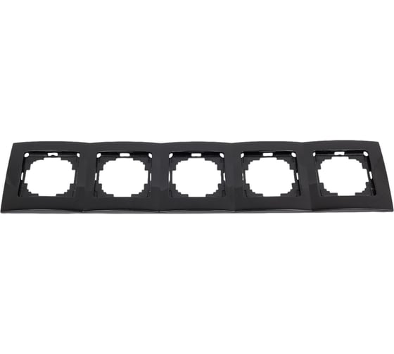 Изображение товара Рамка NILSON пятиместная черная Touran 24220095