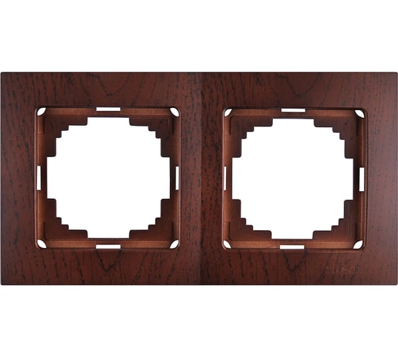 Изображение товара Рамка NILSON двухместная орех Touran wood 24270092