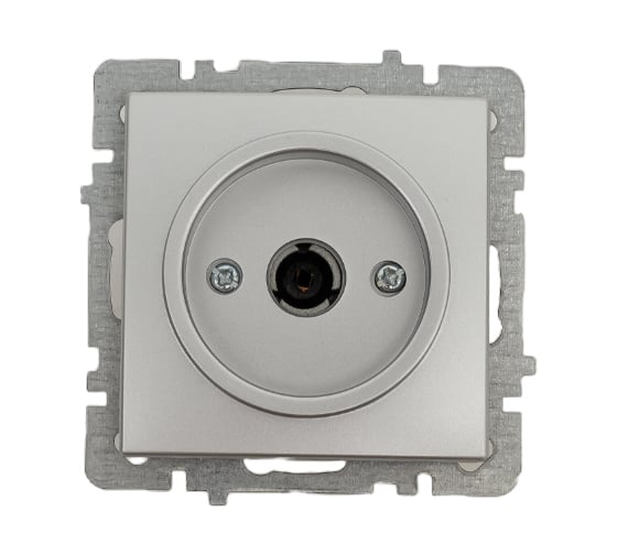 Изображение товара Механизм розетки NILSON 1СП тв конечный серебро Touran/Alegra metallic 24130433