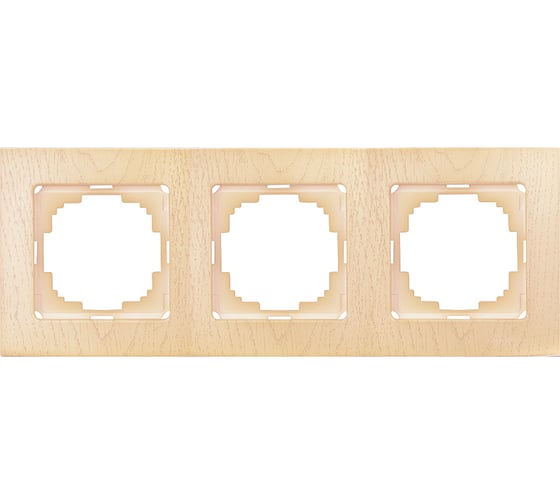 Изображение товара Рамка NILSON трехместная клен Touran wood 24280093