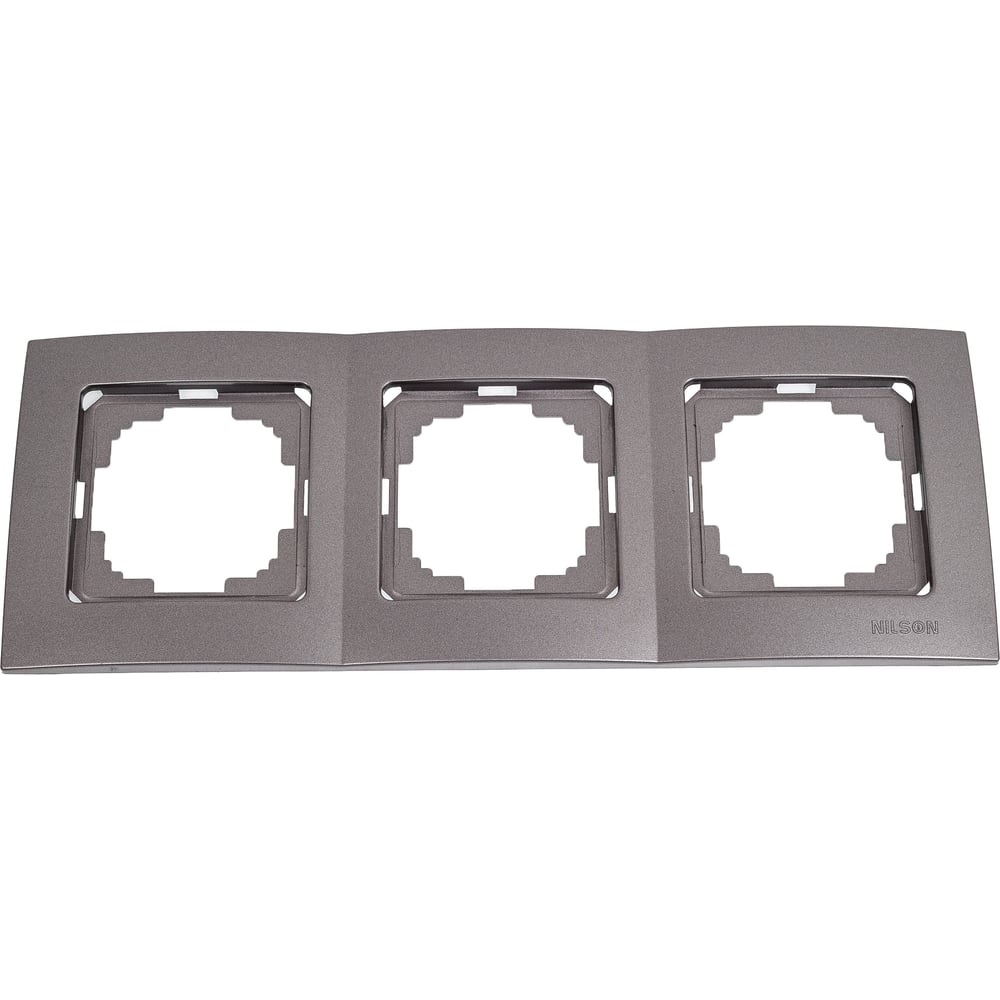 Изображение товара Рамка NILSON трехместная антрацит Touran metallic 24160093