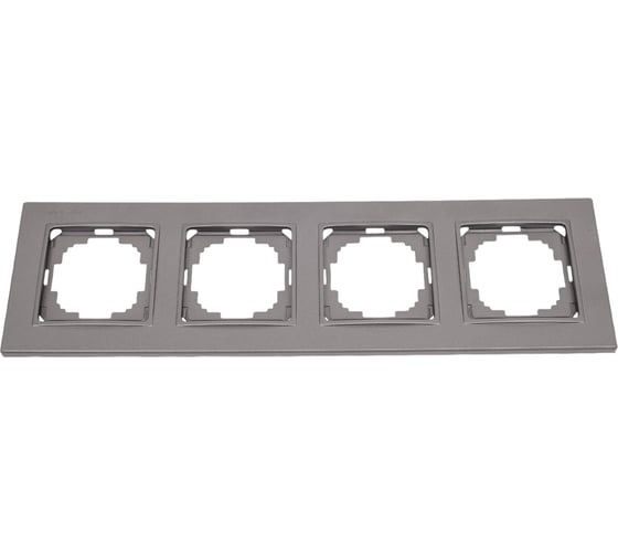 Изображение товара Рамка NILSON четырехместная антрацит Alegra metallic 25160094