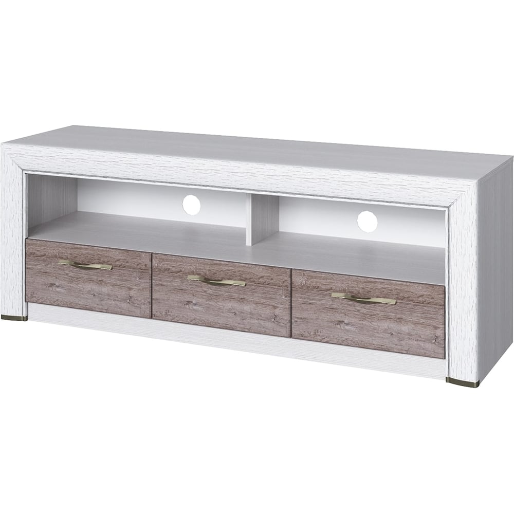 Изображение товара Тумба Anrex RTV 3S, OLIVIA, цвет вудлайн крем/дуб анкона 645160