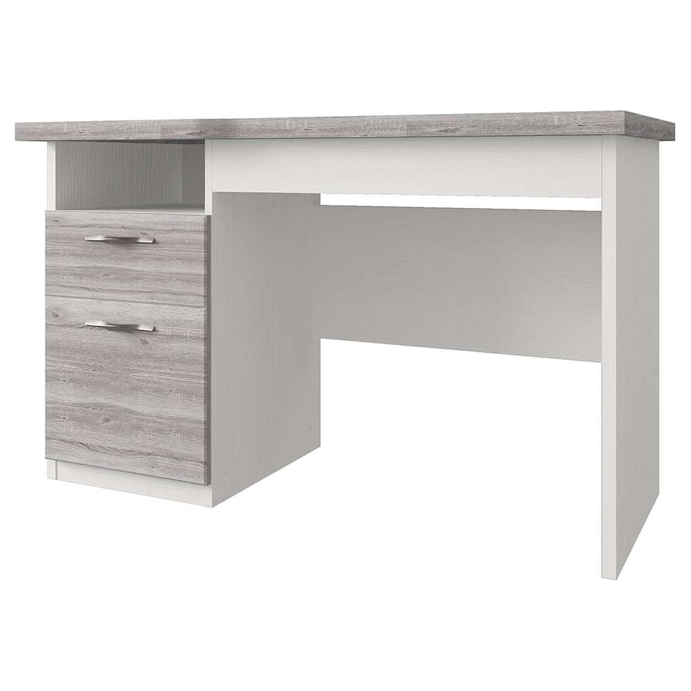 Изображение товара Письменный стол Anrex OLIVIA классический с тумбой крем/дуб анкона, ЛДСП