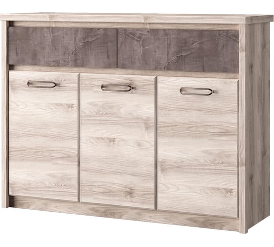 Изображение товара Тумба Anrex 3D2S, JAZZ, цвет Каштан найроби/Оникс 656746