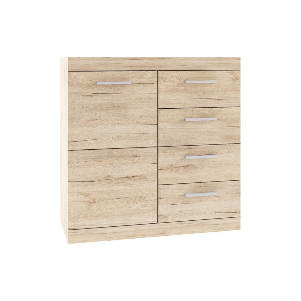 Изображение товара Тумба Anrex 1D4S OSKAR дуб Санремо современная мебель для хранения