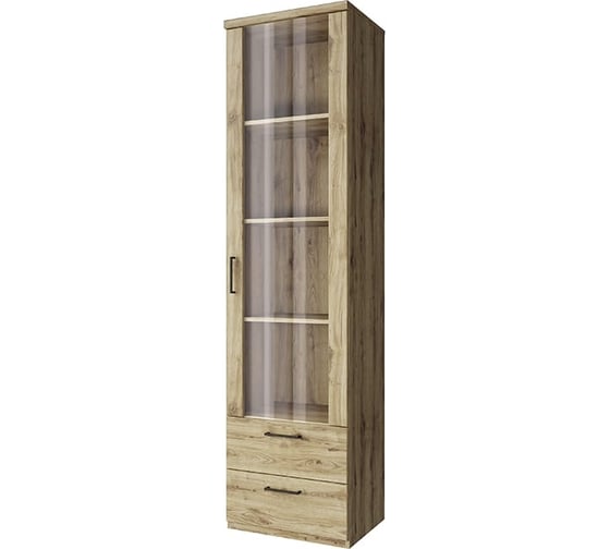 Изображение товара Шкаф Anrex DOORSET с витриной 1V2S. Цвет ДУБ НАВАРРА 707349