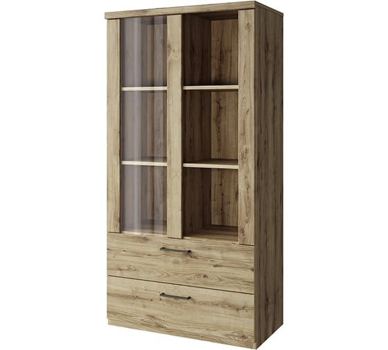 Изображение товара Шкаф Anrex DOORSET с витриной 1V2S3N. Цвет ДУБ НАВАРРА 707535