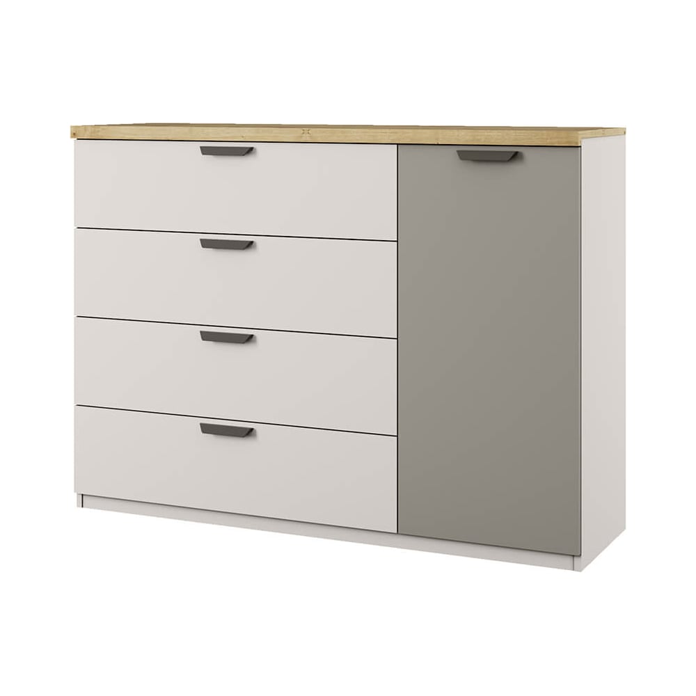 Изображение товара Современная тумба Anrex MODERN 1D4S из ЛДСП цвет персидский жемчуг и ирл ликер