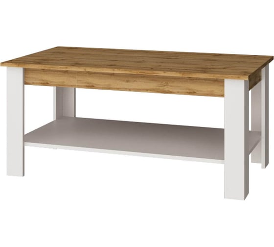 Изображение товара Стол журнальный Anrex ,TAURUS, цвет белый\дуб вотан 667771