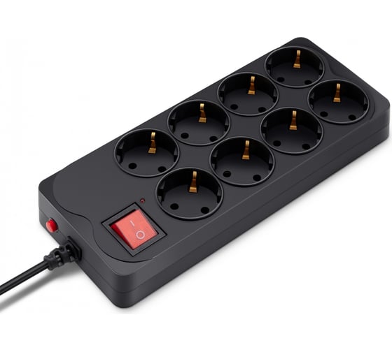 Изображение товара Сетевой фильтр BURO 800SH-3-B 3м, 8 розеток, черный, коробка 1180912