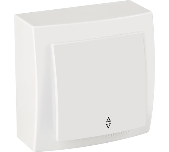 Изображение товара Выключатель NILSON 1ОП проходной белый Themis naturel 26111007