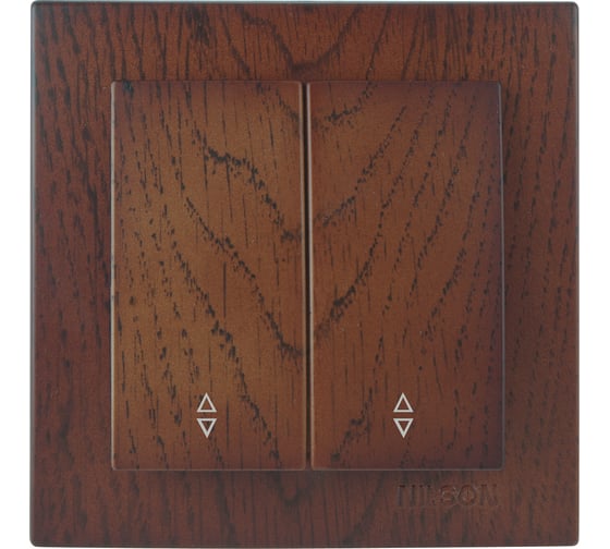 Изображение товара Выключатель NILSON 2СП проходной орех Touran wood 24271009