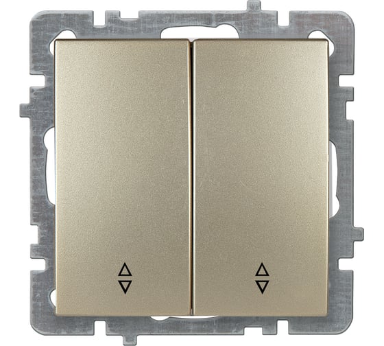 Изображение товара Механизм выключателя NILSON 2СП проходной золото Touran/Alegra metallic 24150409