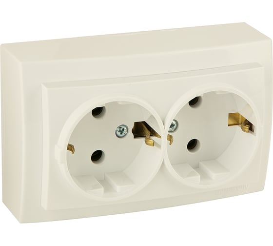 Изображение товара Розетка NILSON 2ОП з/к крем Themis naturel 26121025