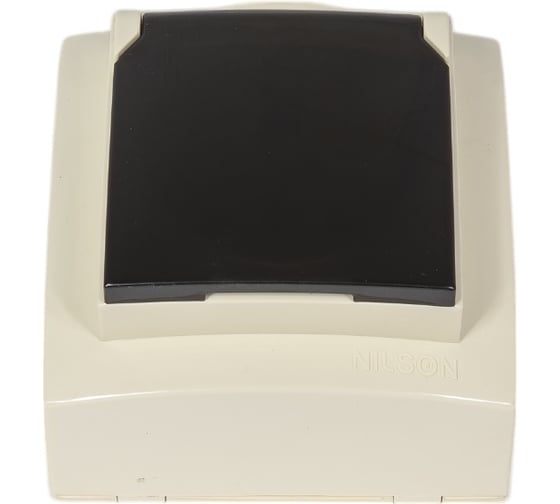 Изображение товара Розетка NILSON 1ОП з/к крышка крем Themis naturel 26121018