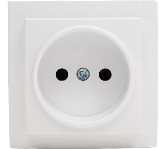 Изображение товара Розетка NILSON 1ОП белая Themis naturel 26111015