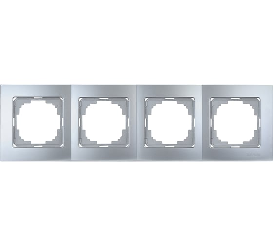 Изображение товара Рамка NILSON четырехместная серебро Touran metallic 24130094