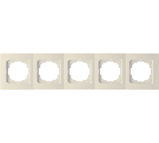 Изображение товара Рамка NILSON пятиместная крем Touran naturel 24120095