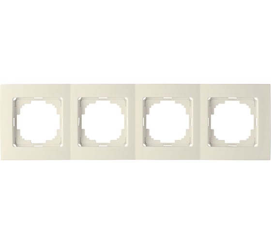 Изображение товара Рамка NILSON четырехместная крем Touran naturel 24120094