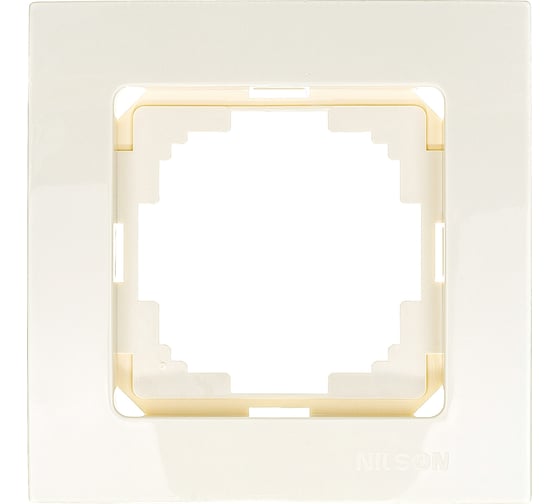 Изображение товара Рамка NILSON одноместная крем Touran naturel 24120091