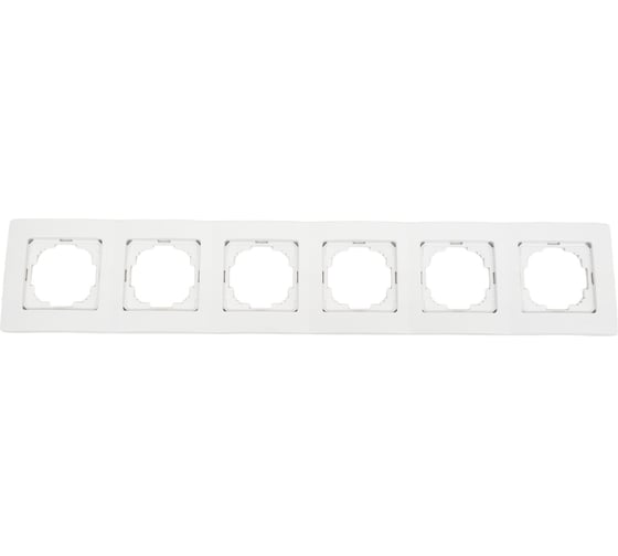 Изображение товара Рамка NILSON шестиместная белая Touran naturel 24110096