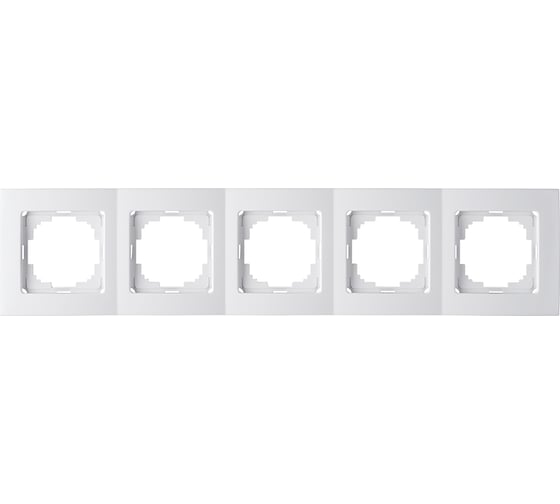 Изображение товара Рамка NILSON пятиместная белая Touran naturel 24110095