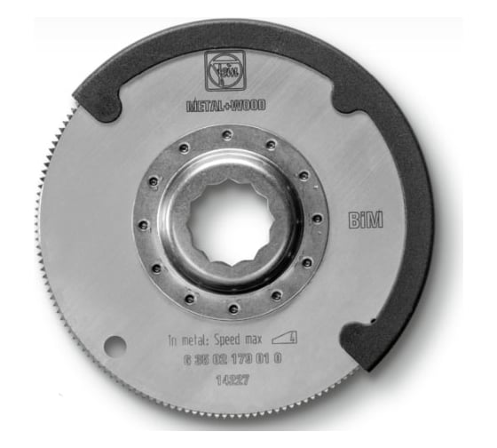 Изображение товара Полотно пильное 100 мм из быстрорежущей стали для дерева Fein 63502179010