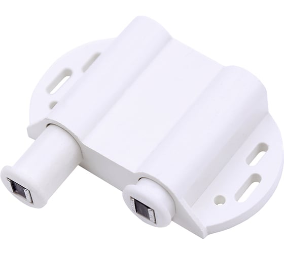 Изображение товара Магнитный держатель двойной для стеклянного фасада Marlok белый 014894