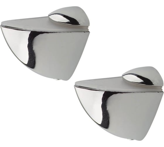 Изображение товара Комплект креплений для полки Marlok Пеликан 7, 66x57x30 мм, СР (хром), 2 шт 002331