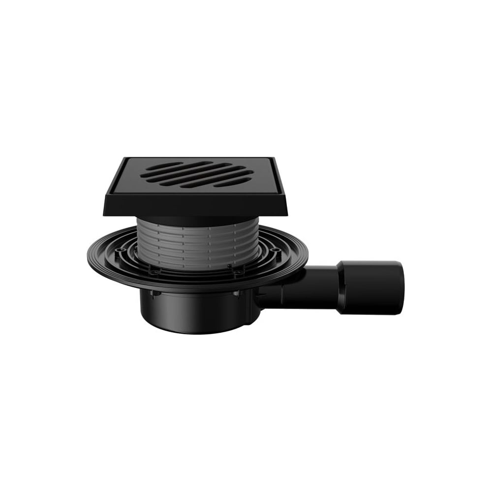 Изображение товара Горизонтальный регулируемый трап серии 90 с чугунной решеткой Fachmann