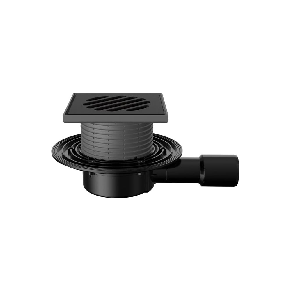 Изображение товара Горизонтальный регулируемый трап серии 90 с чугунной решеткой Fachmann