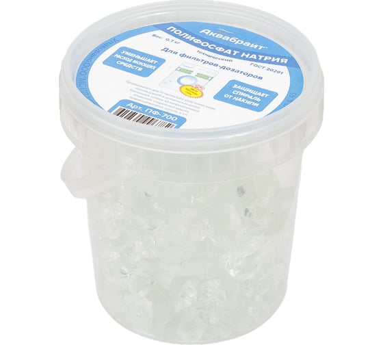 Изображение товара Наполнитель для фильтра стиральных машин USTM полифосфат натрия, 0.7 кг 33378