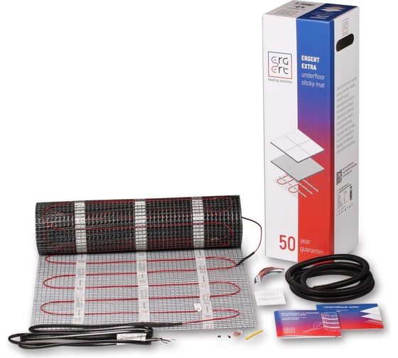 Изображение товара Нагревательный мат ERGERT EXTRA-200 2400 Вт, 12 кв.м. ETME2002400