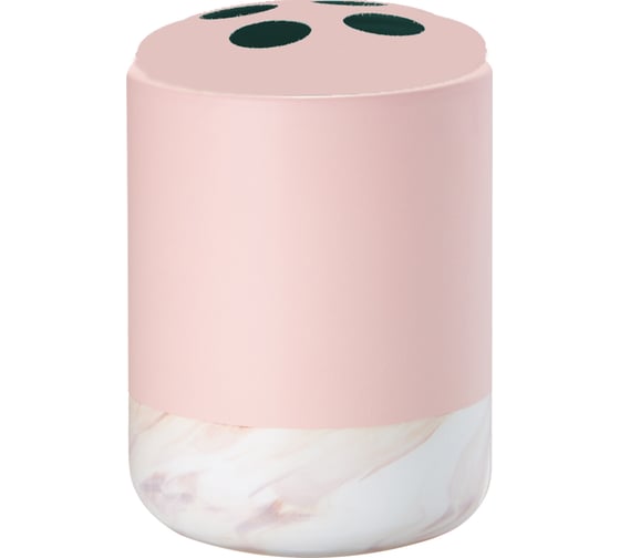 Изображение товара Настольный стакан для зубных щёток Fora Trendy розовый, керамика FOR-TR042