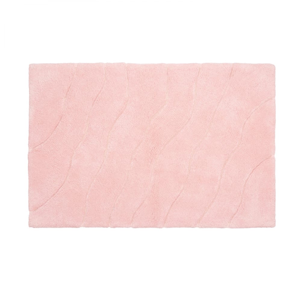 Хлопковый коврик для ванной комнаты FORA пеленка розовый зайчик 102х120см кулирка 130гр м 100% хлопок