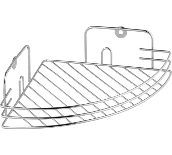 Изображение товара Полка Fora угловая, решетчатая, 1-я 19х19х6см 11121
