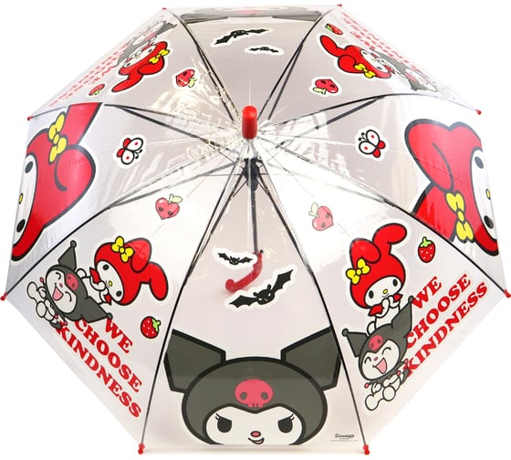 Изображение товара Прозрачный зонт для детей ND Home Куроми и Май Мелоди, полуавтоматический 311151