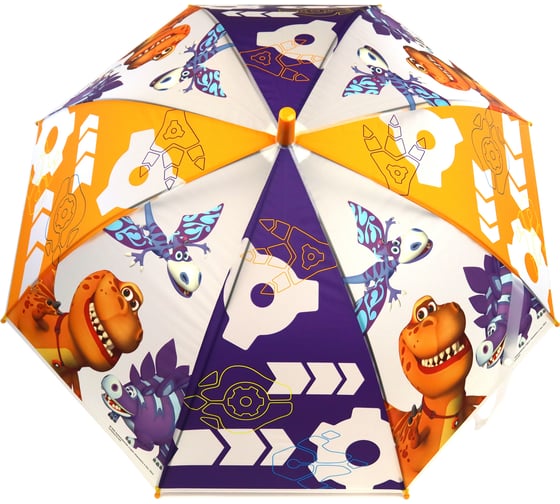 Изображение товара Прозрачный зонт для детей ND Home Турбозавры, полуавтоматический 311149