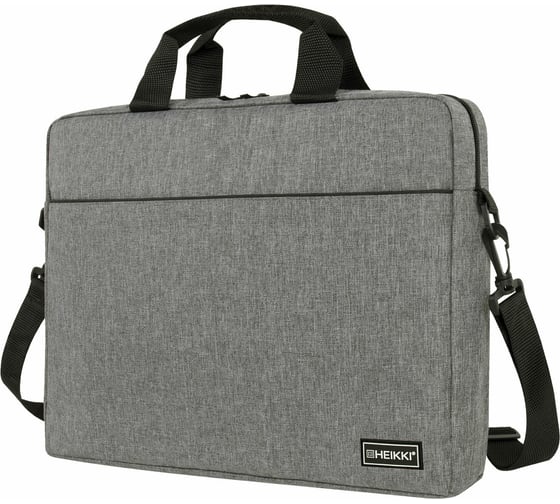 Изображение товара Сумка портфель HEIKKI Perspective с отделением для ноутбука 15,6", с карманом, серая, 29x40x7 см, 272595