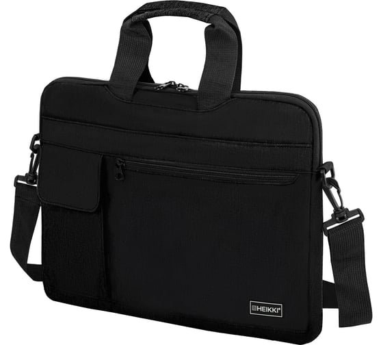 Изображение товара Сумка портфель HEIKKI Novation с отделением для ноутбука 13-14", черная, 28x38x3 см, 272594