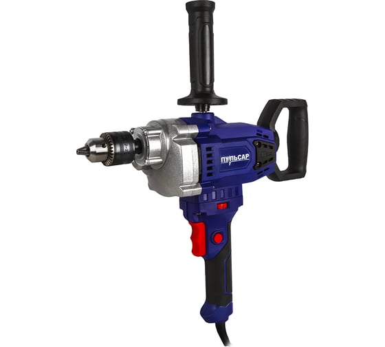 Изображение товара Сетевая безударная дрель ПУЛЬСАР ДЭ 1100 1100 Вт, 0-750 об/мин, 13 патрон, коробка 916-592