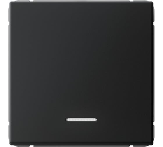 Изображение товара Выключатель с подсветкой 1-клавишный ArtGallery, 10 АХ, механизм Systeme Electric Карбон GAL001013