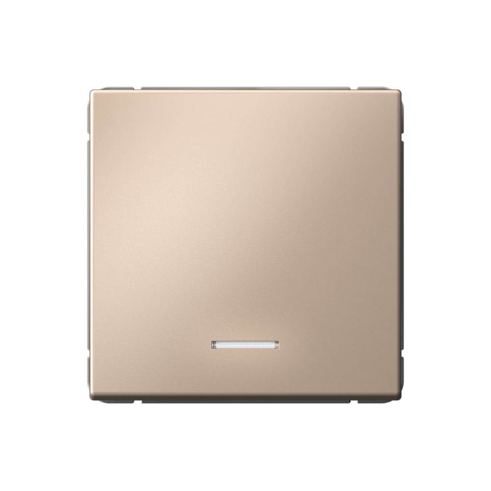 Изображение товара Выключатель 1-клавишный Systeme Electric ArtGallery с подсветкой песочный