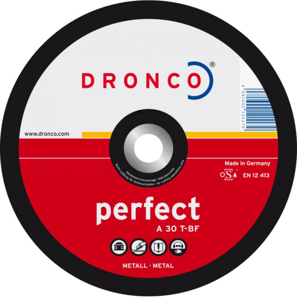 Диск шлифовальный по металлу DRONCO диск шлифовальный для эшм dexter р80 150 мм 5 шт