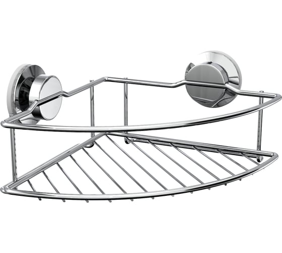 Изображение товара Полка-решетка для ванной Fora Atlant угловая, на присосках A035