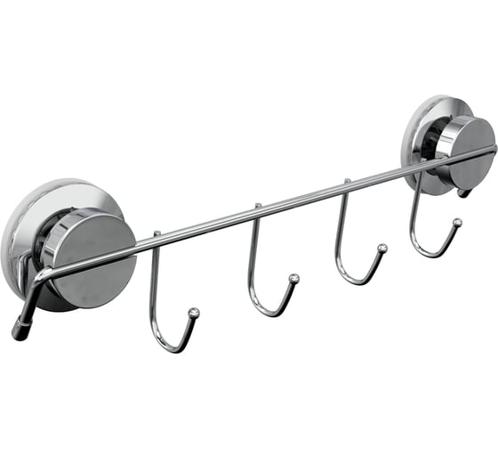 Изображение товара Держатель Fora ATLANT для полотенец, 30 см, с 4 крючками, на присосках A004